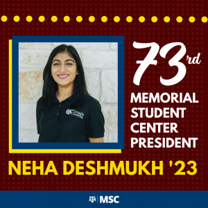 Neha Deshmukh named MSC president
